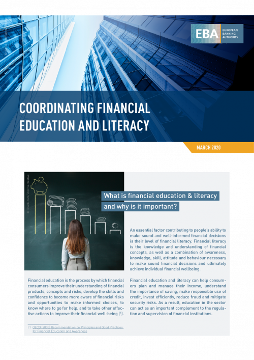 Coordinating financial education and literacy_EBA Factsheet.pdf